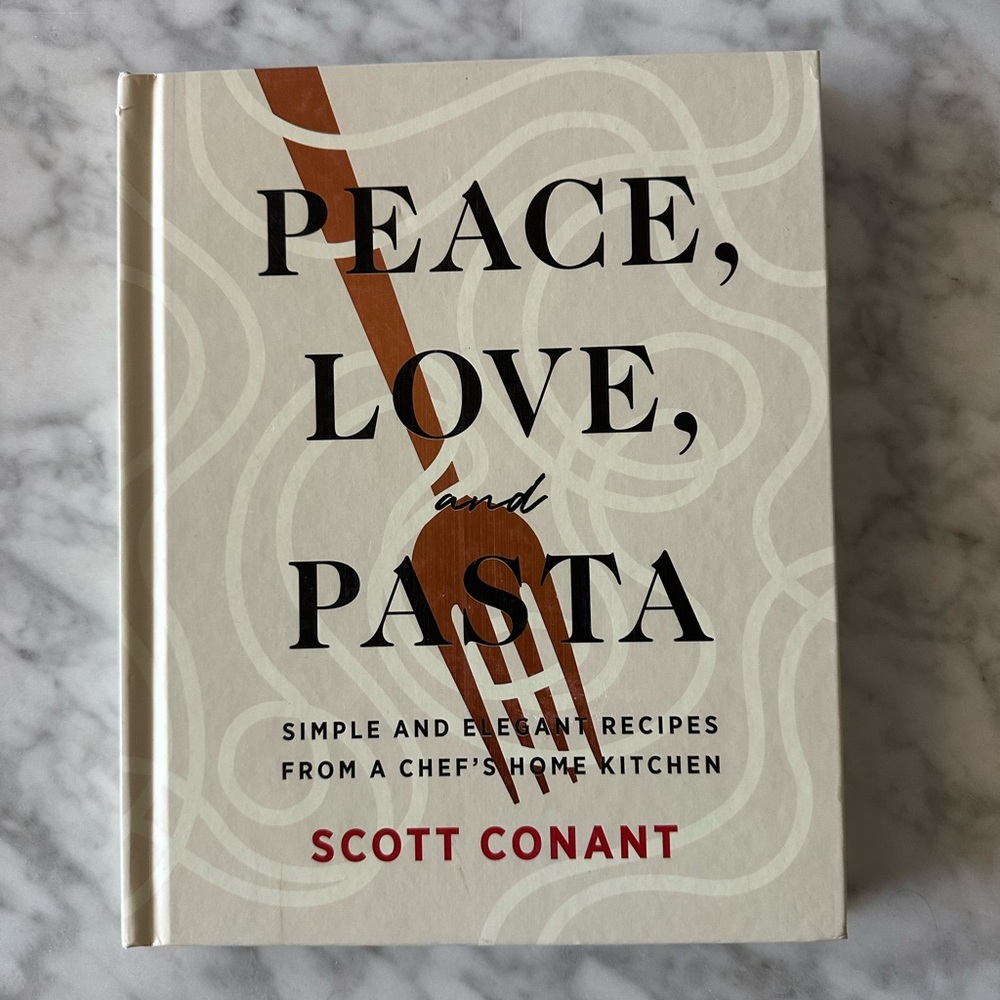 Autographed Peace, Love, and Pasta Cookbook